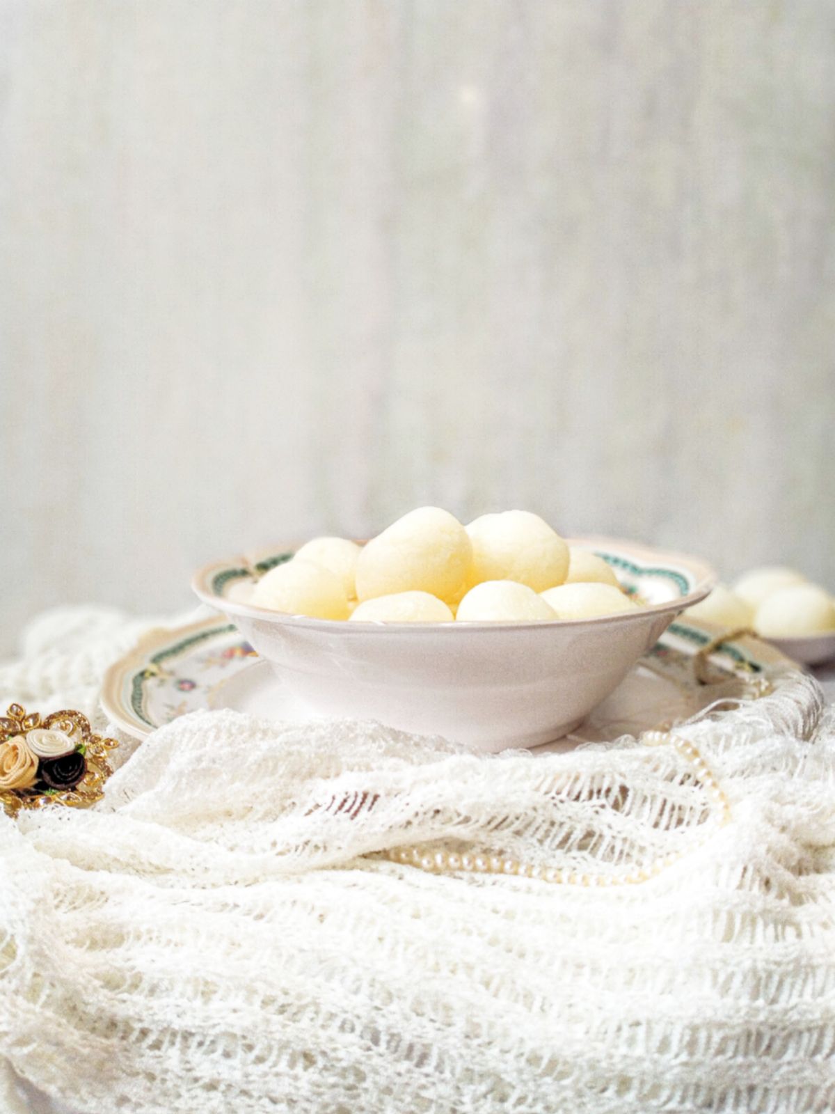 Elegant bowl of fresh chenna sweets from Shuvam Misti Mahal